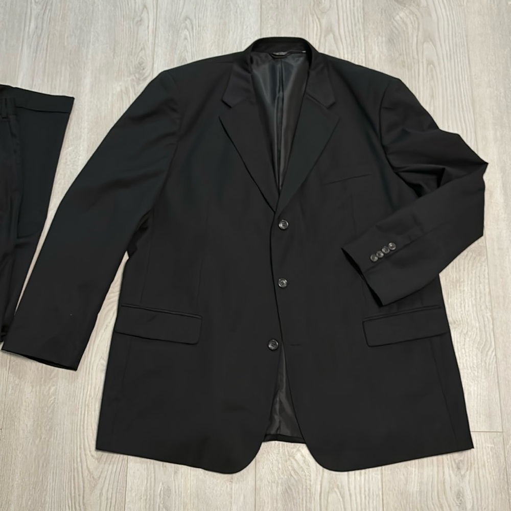 🔥BUNDLESALE Mens 50L Ferretti UOMO merino wool 2 piece 3 button suit pants  46L
